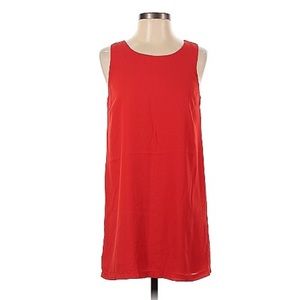 Red dress with zipper down spine K